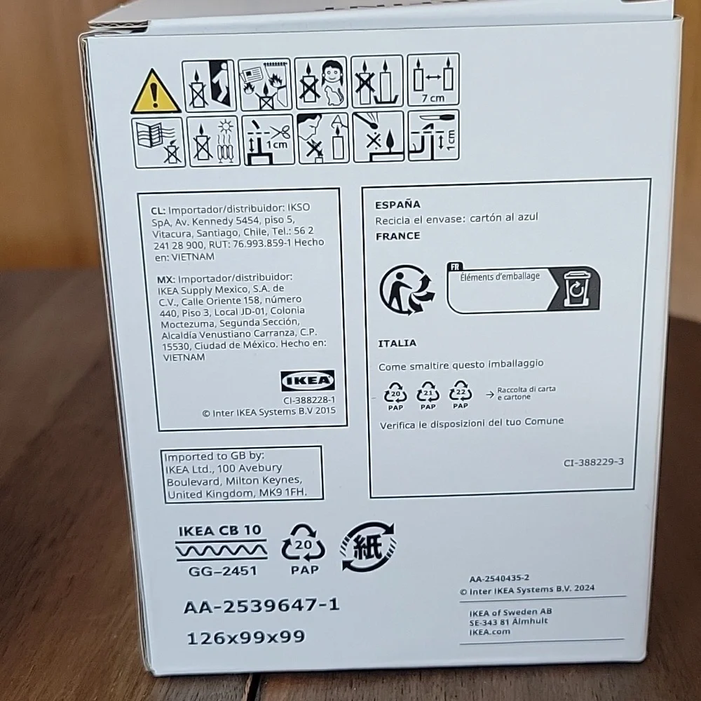 IKEA NWT VINTERFINT Snowman Candle